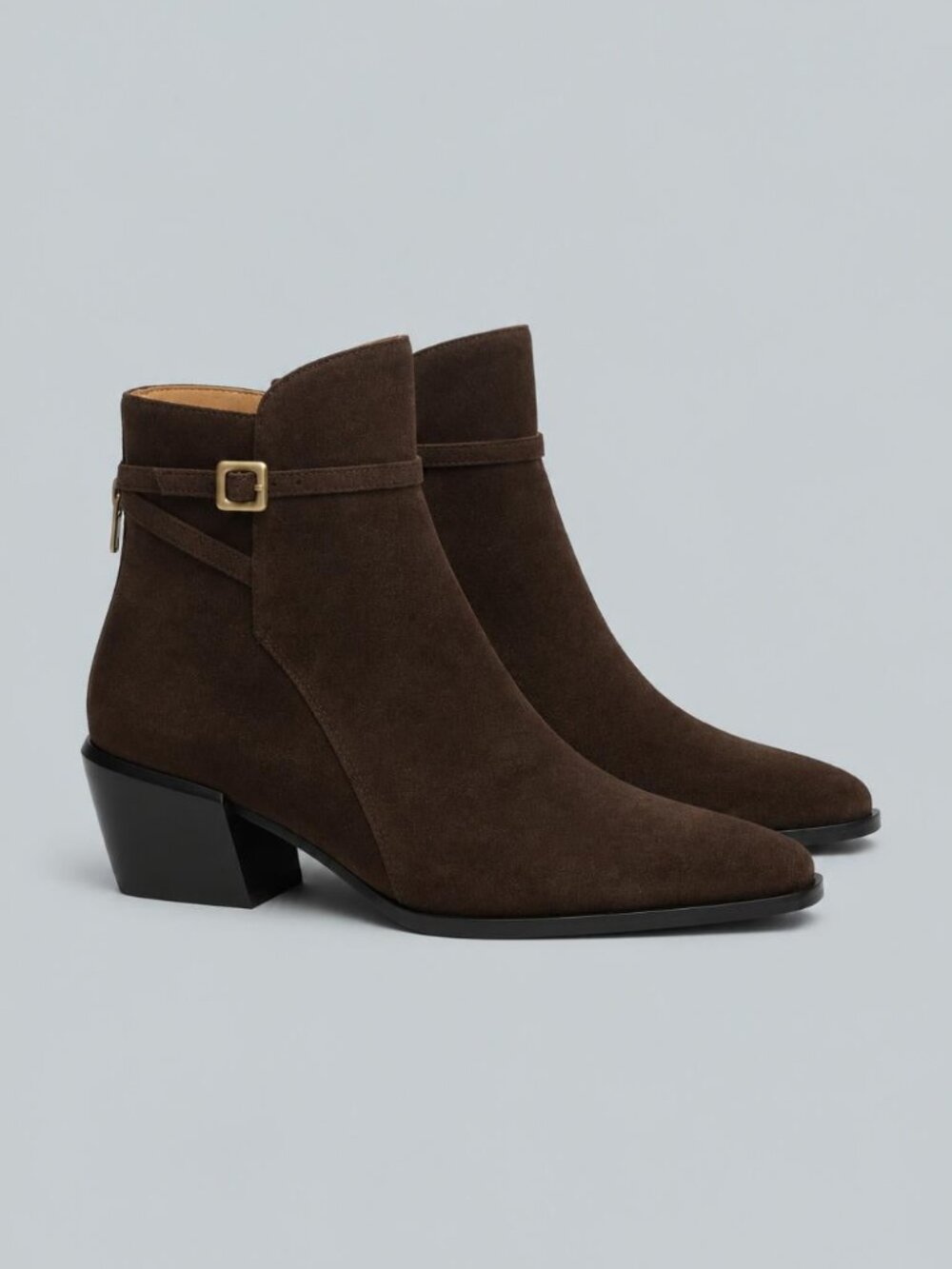 Women's Joni Buckled Boots - Dark Espresso